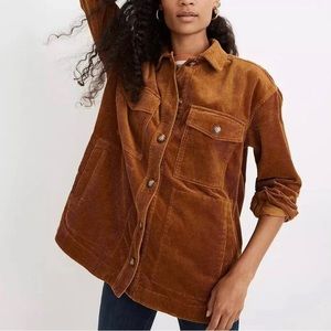 Madewell oversized corduroy jacket, brown